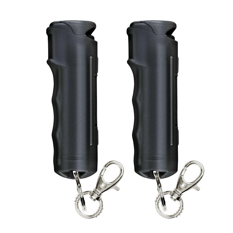 SABRE Pepper Gel Spray with Fast Flip Top Safety & Snap‑Clip Keychain for Self Defense - Max Police Strength OC with UV Marking Dye, Finger Grip, Wind Resistant, 10‑Sec. Spray, 14ft Range, Made in USA