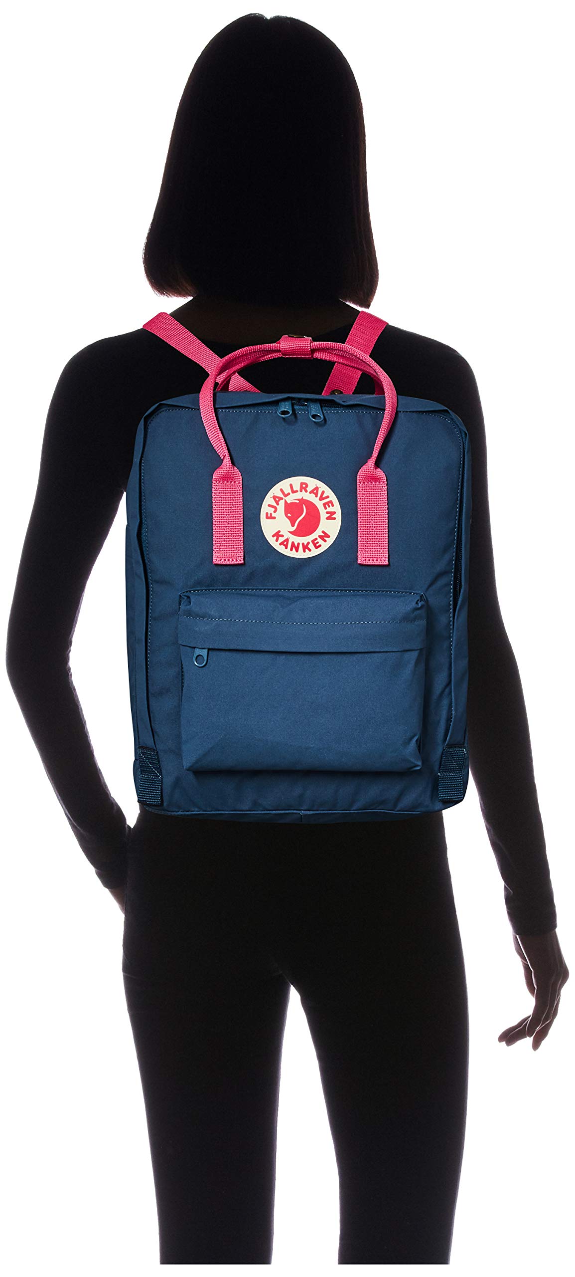 Fjallraven Women's Kanken Backpack, Royal Blue/Flamingo Pink, One Size