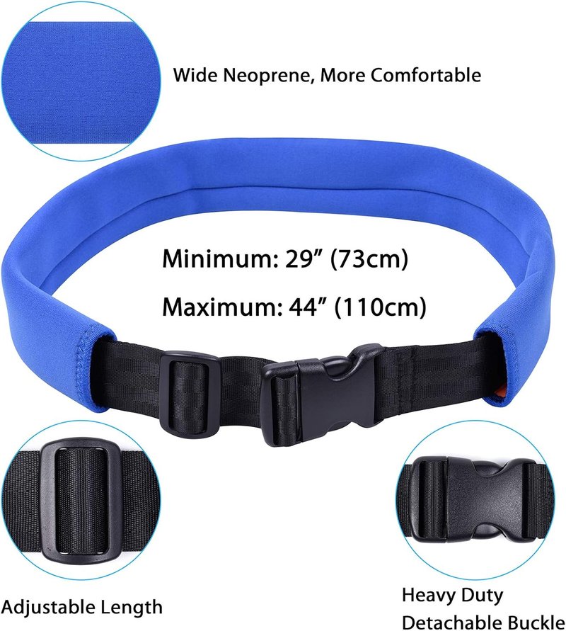 Swim Training Belt - 2M Resistance Bungee Cord for Stationary Swimming | Blue
