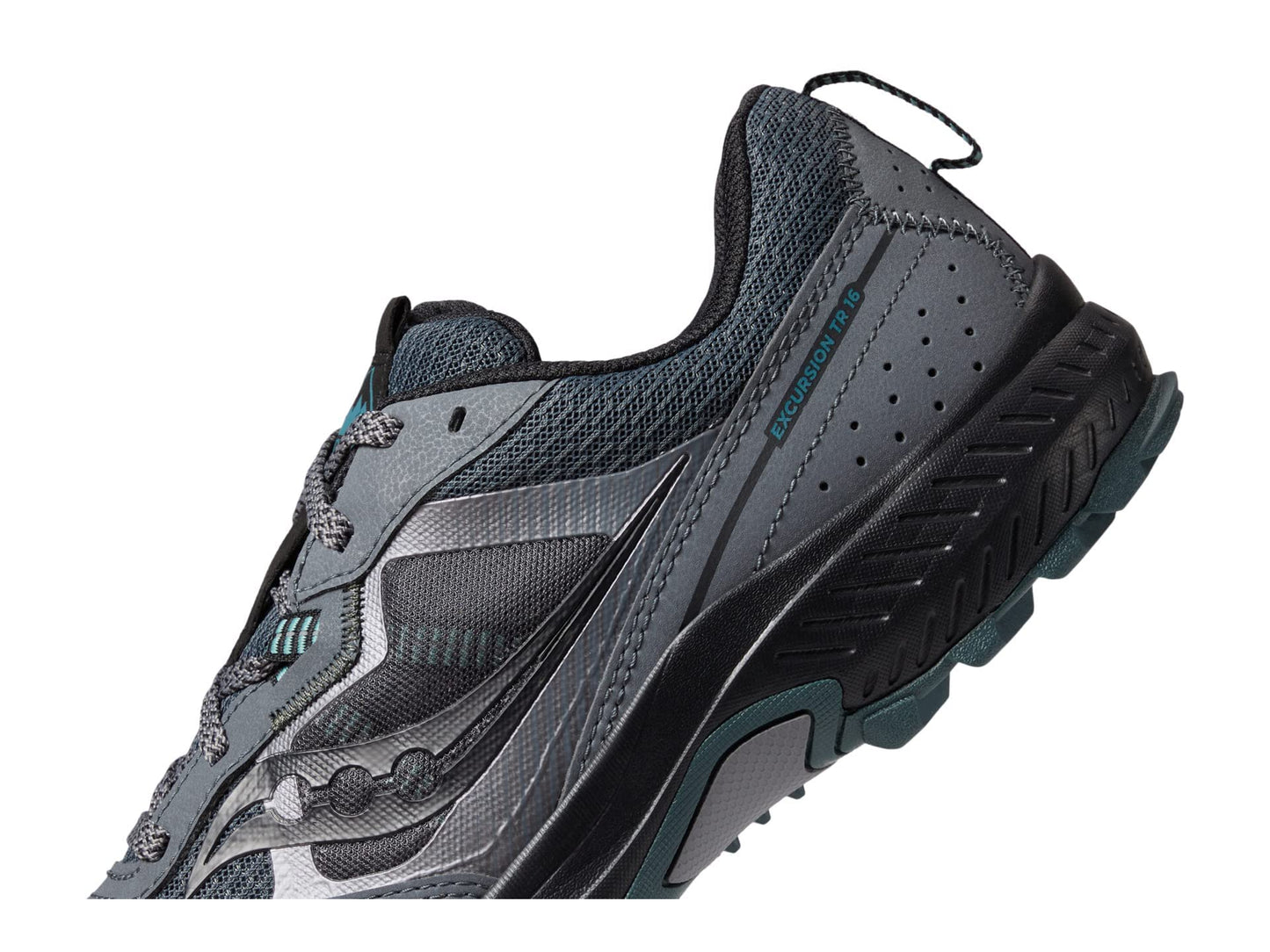 Saucony Men's Excursion TR16 Gore-Tex Trail Running Shoe, Shadow/Forest, 7