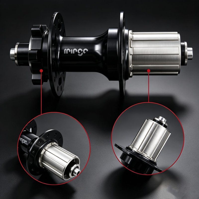 rningo MTB Bike Hubs Disc Brake 32/36 Holes,Quick Release Front M9*100mm Rear M10*135mm，High-Strength Hubset for HG System Standard 8-11 Speed Cassette (Red, 32H)