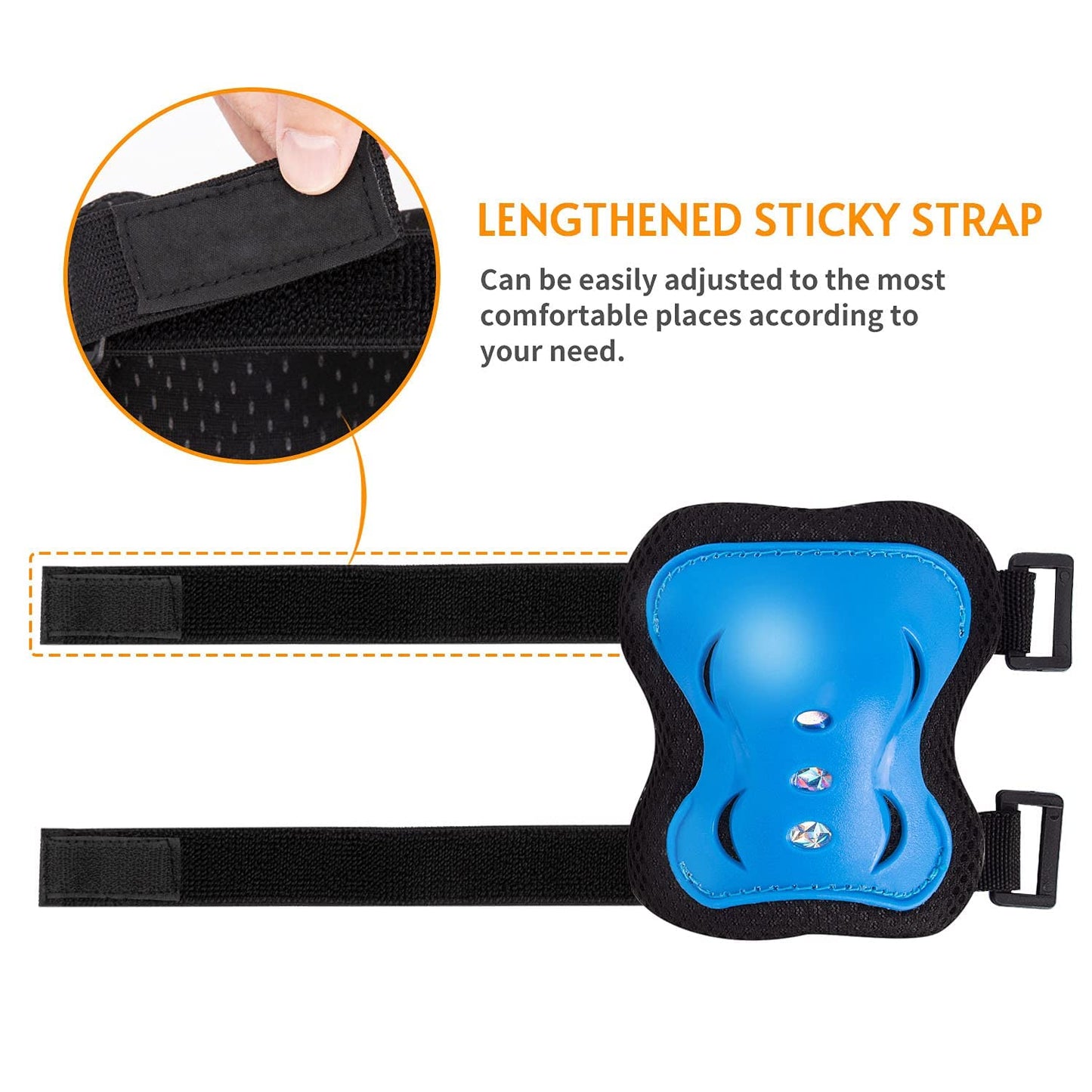 Youth/ KidsKnee Pads Elbow Pads Wrist Guards Protective Gear Set for Child Roller Skates, Cycling, Inline Skating, Scooter Skateboard, BMX Bike, Riding, and Multiple Outdoor Sports Activities