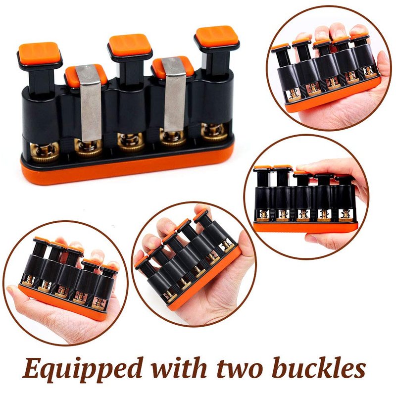 DILIMI Finger Strengthener, Guitar Beginner Exercier,Finger Trainer, Hand Grip Strength Trainer for Athletes,Musicians