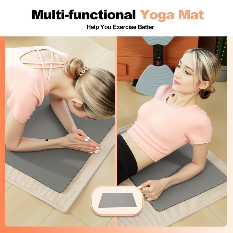 Duvike Waist Twisting Machine with LED Digital Monitor & Bonus Yoga Mat – Ultra-Quiet 20 dB Ab Twister Board, Non-Slip, Heavy-Duty 330 lbs Capacity Home Gym Equipment for Core Training & Belly Fat
