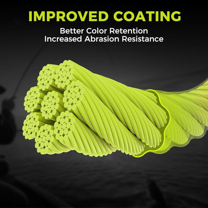 KastKing Destron Braided Fishing Line - Ultra-Thin, Zero Stretch, Abrasion Resistant | 75% Thinner Than Mono