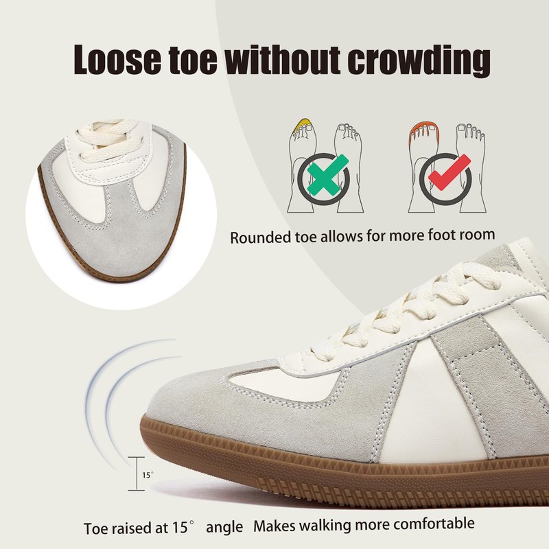 PEILEG Men's Women's Lightweight and Comfortable Skateboarding Shoes, Fashion Casual Shoes, Versatile Anti Slip Walking Shoes, Outdoor Jogging Shoes, Leisure Dance Shoes, Park Flats Beige