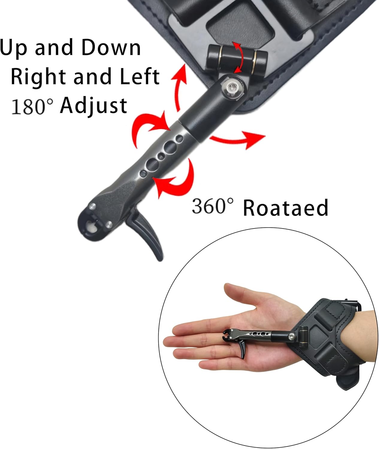 Archery Bow Release - 360° Adjustable Wrist Strap Trigger Aid for Compound Bows | Fits Youth & Adults, Left/Right Hand
