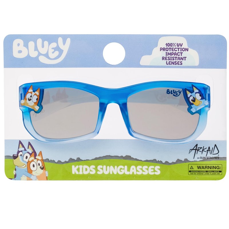ARKAID Official BLUEY Sunglasses for Kids | Featuring BLUEY and Bingo | UV 400 | One Size Fits Most Kids