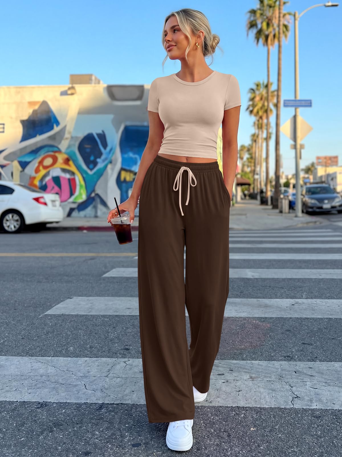 Trendy Queen Womens Petite 2 Two Piece Set 2026 Summer Workout Beach Vacation Cruise Gym Clothes Spring Fashion Lounge Matching School Comfy Airport Travel Outfit Athleisure Clothing