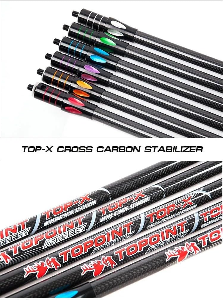 Archery Bow Stabilizer - Carbon Fiber Balance Bar for 10-15 Inch Compound & Recurve Bows | Dampen Vibration