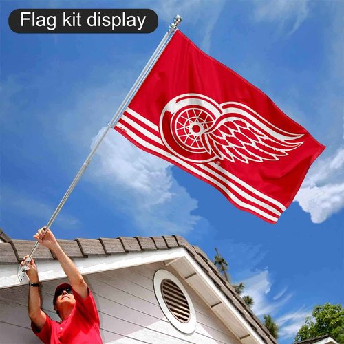 WinCraft Detroit Red Wings Flag Pole and Bracket Set