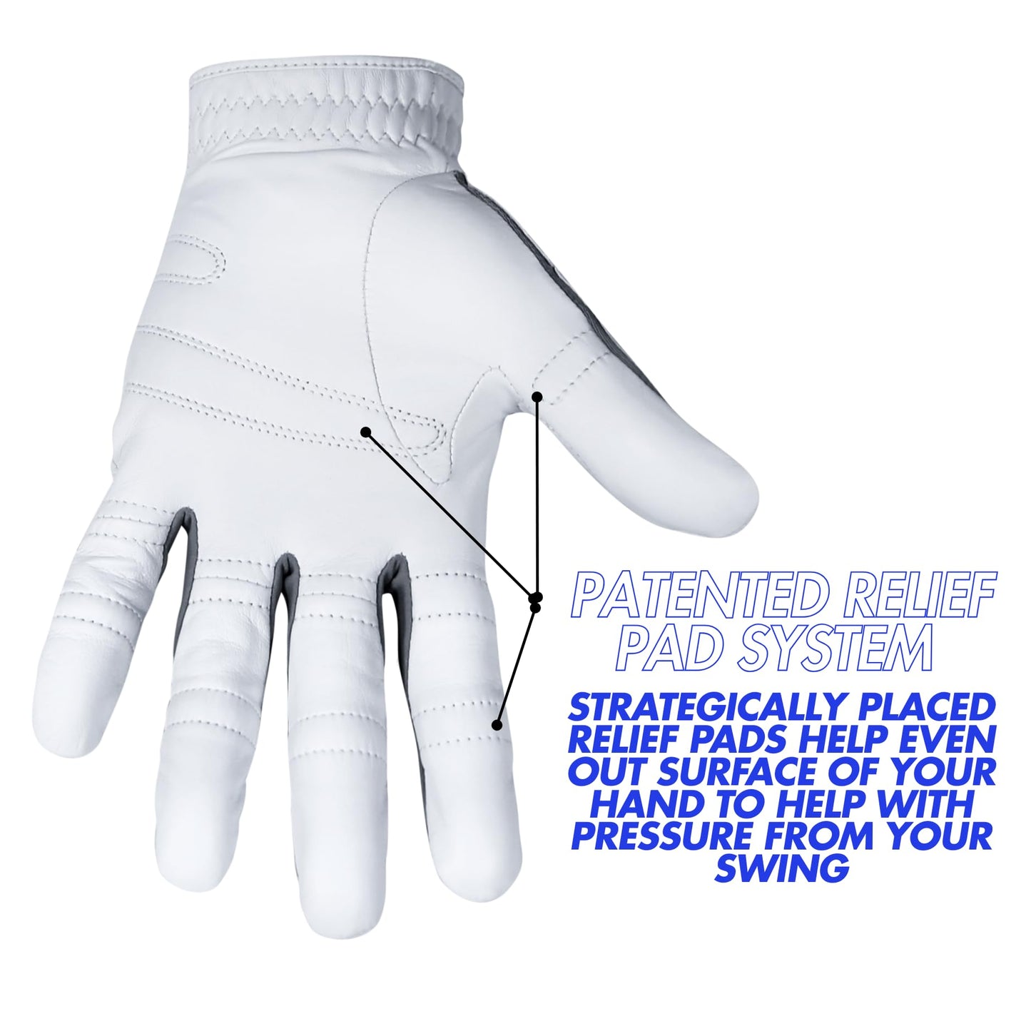 Bionic Men's Performance Grip Pro Premium Leather Golf Glove (Medium/Large, Right)