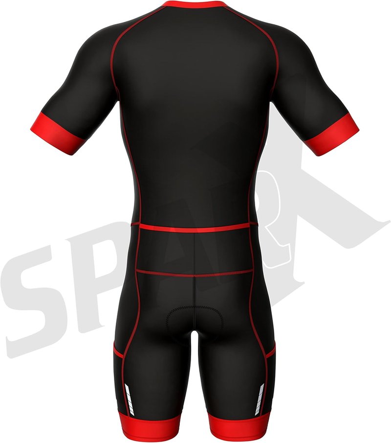 Sparx Men's Triathlon Suit - Short Sleeve Aero Design for Optimal Performance | Lightweight & Breathable