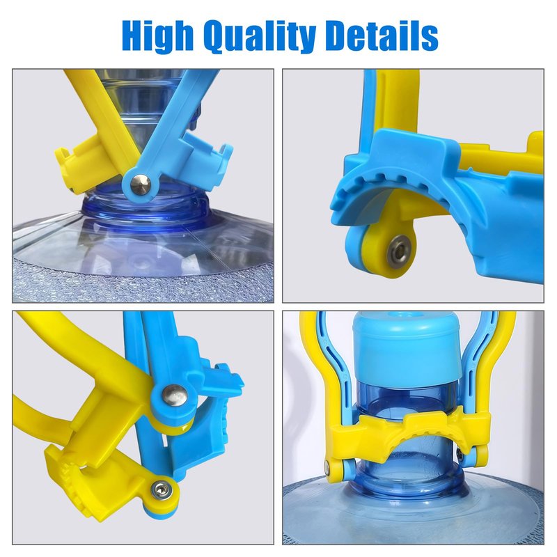 4 Packs Water Jug Handles,5 Gallon Water Bottle Lifter, Water Bucket Lift Handles for Home,School,Office,for 5 Gallon Drinking Water Jugs