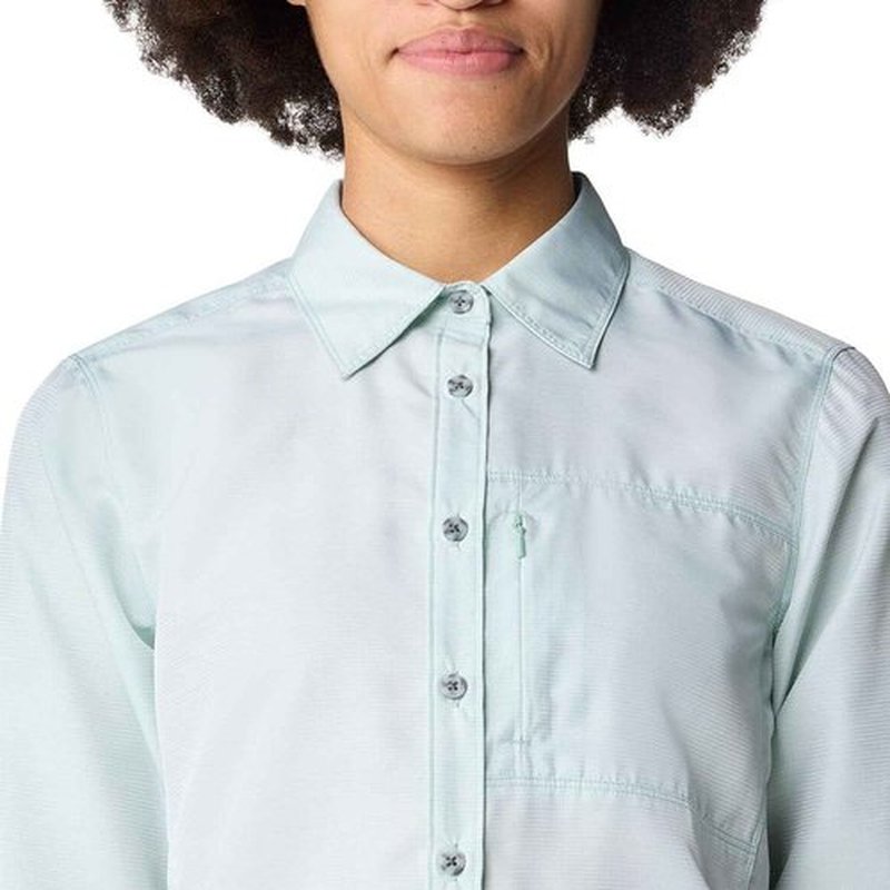 Mountain Hardwear Women's Canyon Long Sleeve, Mineral Spring, Medium