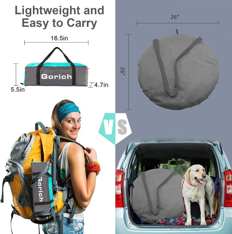 Beach Tent Sun Shelter - UPF 50+ UV Protection | Lightweight & Easy Setup for 3-10 People