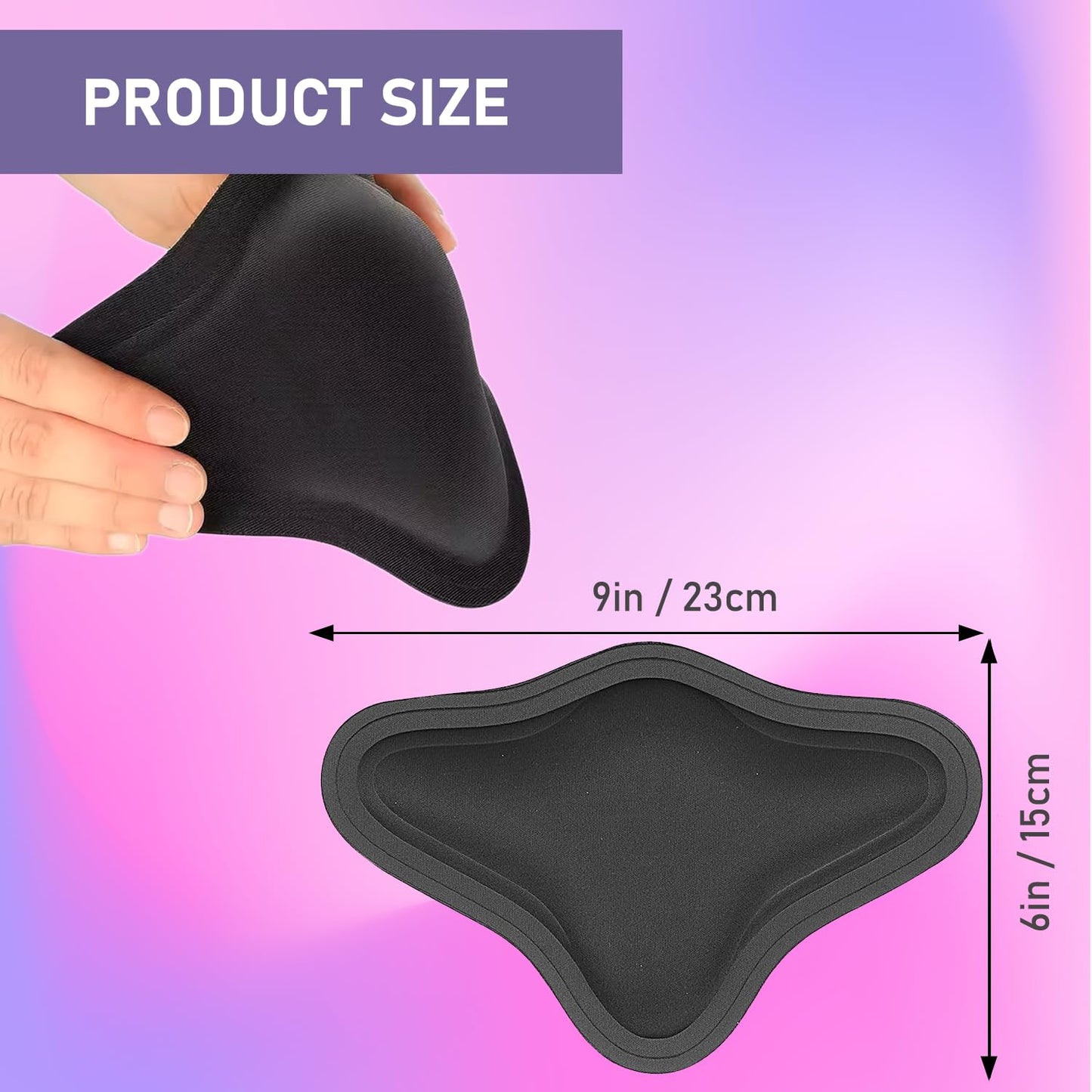 BBL Lipo Foam Back Board for Post-Surgery Recovery - Ergonomic Lumbar Compression Board, Surgeon-Approved Support for Liposuction, BBL, Tummy Tuck & C-Section (8.9" x 5.9" x 0.6", black)
