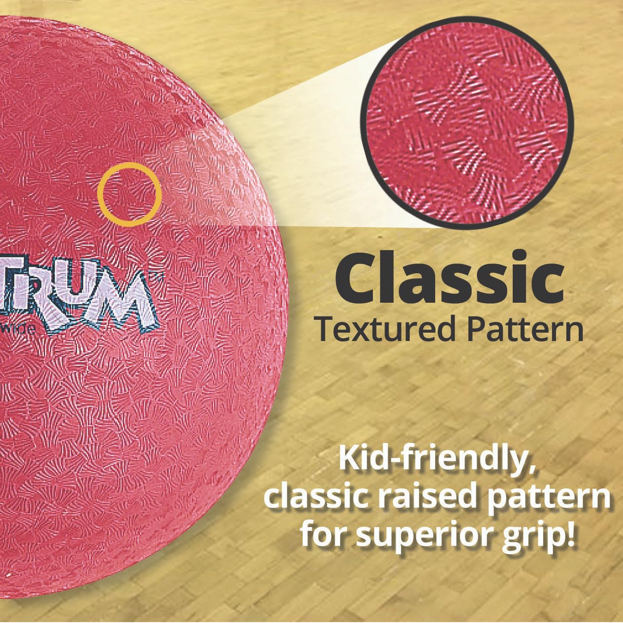 S&S Worldwide Spectrum™ Playground Balls Set, 10", Durable 2-Ply Rubber, Multi-Color (Set of 6)
