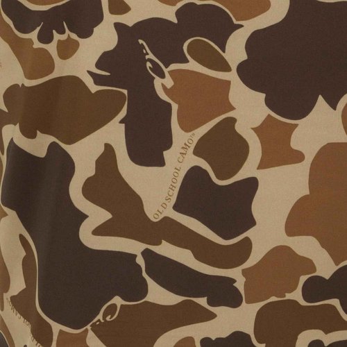 Drake Waterfowl Men's EST Camo Performance Crew Short Sleeve Shirt | Cooling UPF 50+ Sun Protection Hunting T-Shirt for Men, Old School, Size: 2XL