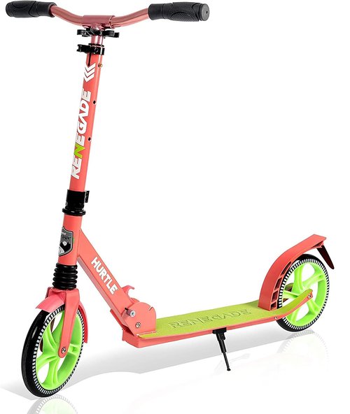 Hurtle Lightweight and Foldable Kick Scooter, Watermelon (HURTS89)