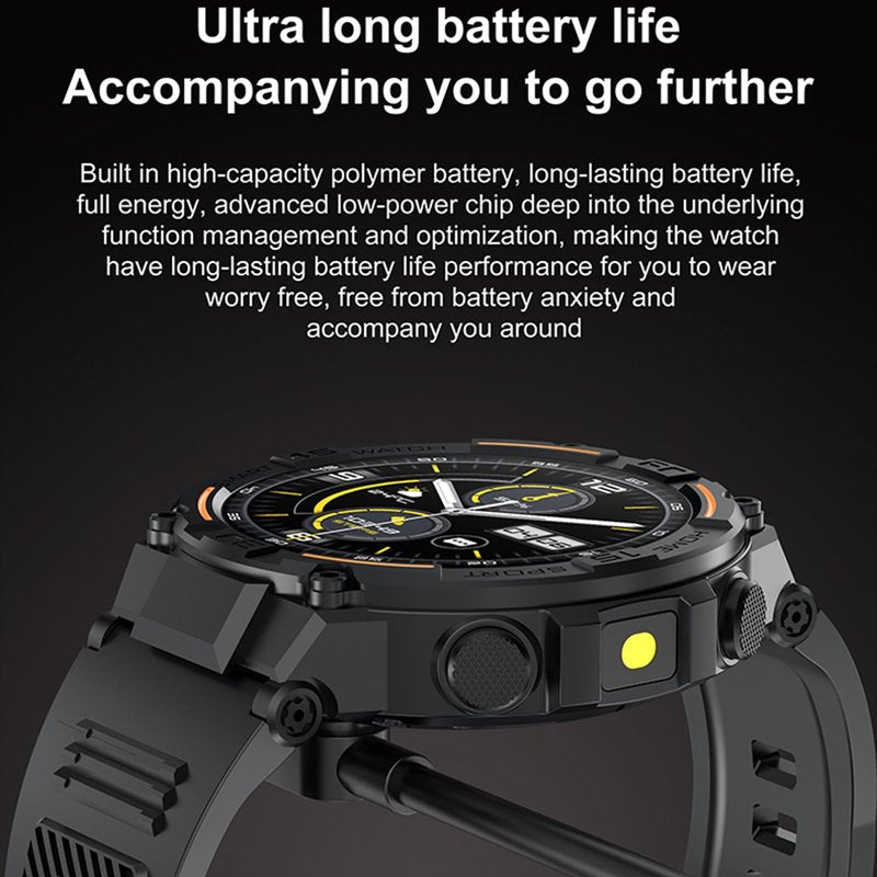 Jooeniok Smart Fitness Tracker with 1.52-inch Large Screen - Led Flashlight, Pedometer & 100+ Exercise Modes for Active Lifestyle - Bluetooth Call & Health Monitoring for Fitness Lovers