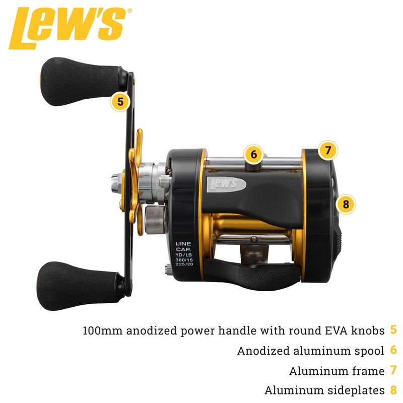 Lew's Speed Cast 5.3:1 Left Hand Casting Reel
