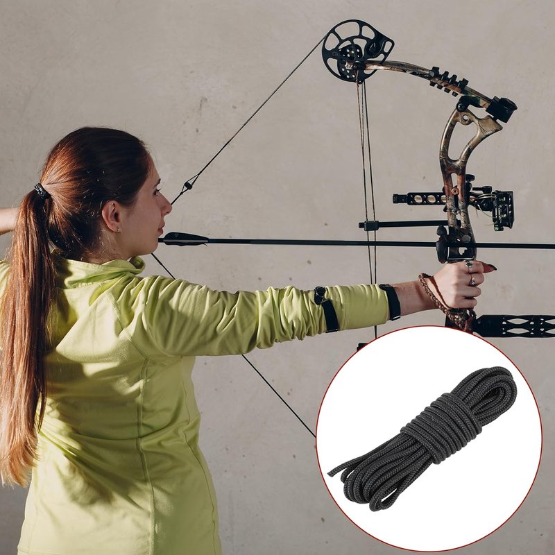 Archery D Loop Material - 10 Feet Compound Bowstring Release Nocking Loops | 2 PCS Durable Rope
