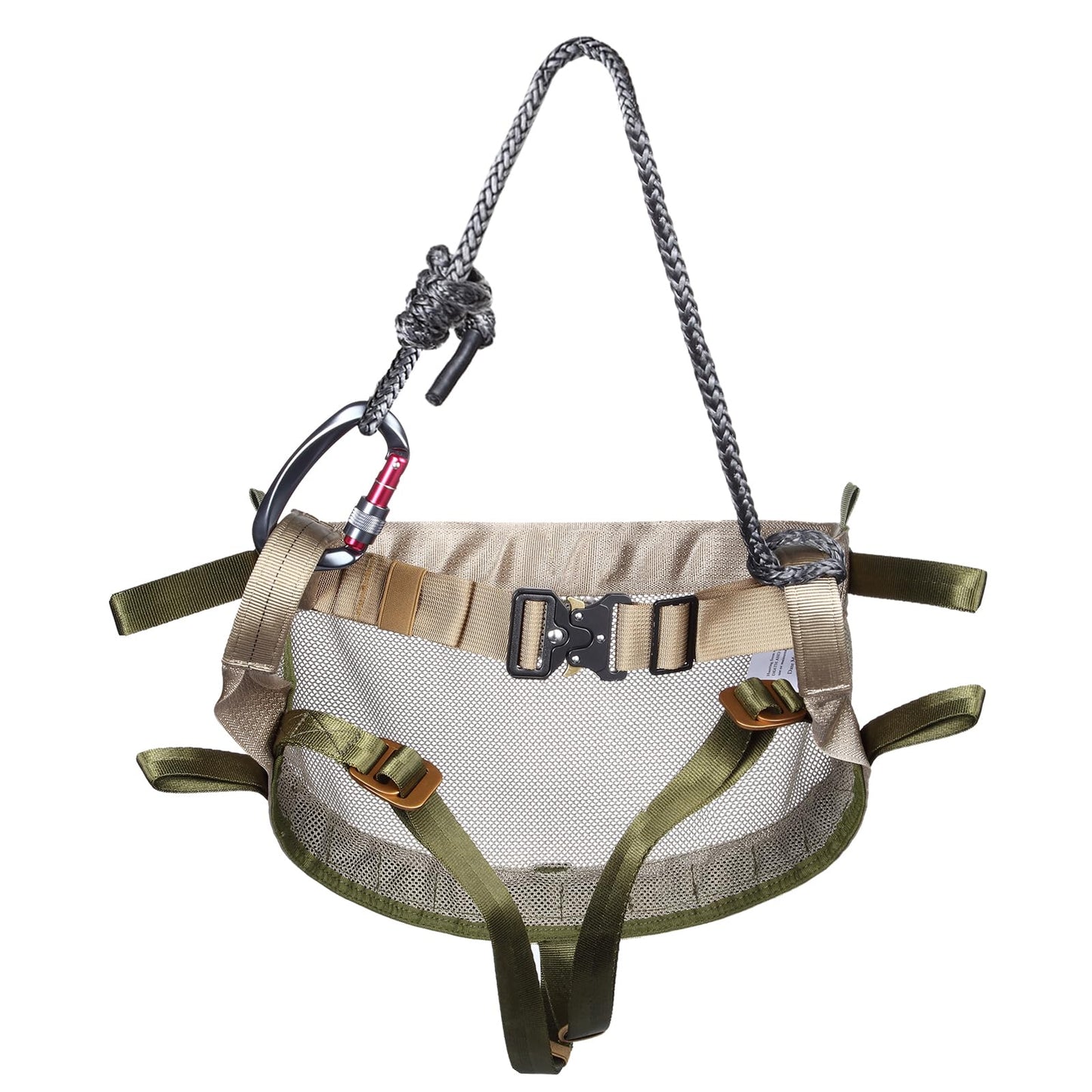 QOGIR Hunting Saddle, The Original Tree Saddle, Lightweight Hunting Tree Saddle, Includes Adjustable Bridge, Tree Saddle Hunting System Kit, Tree Stand Accessories, Saddle Hunting Accessories