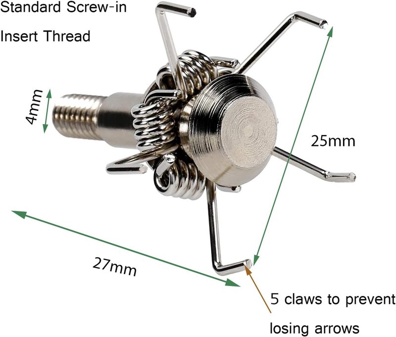 Small Game Broadheads - 100/125 Grain Judo Points Arrow Tips | 12 Pack Screw-In Design