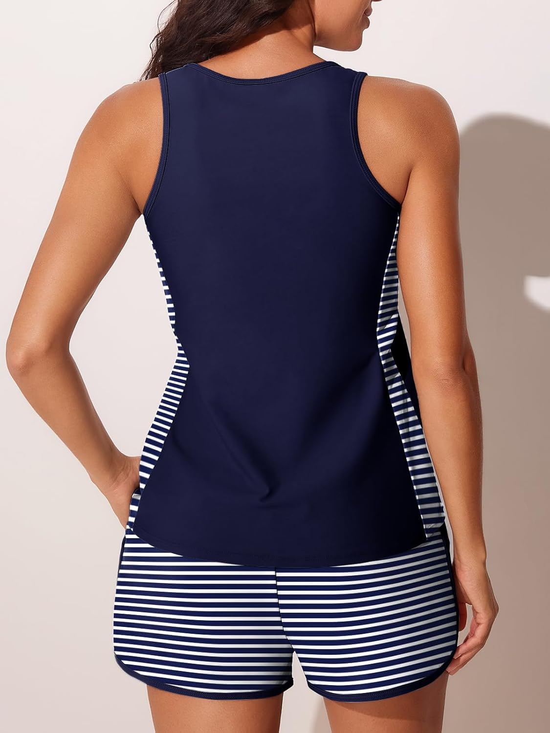 Tankini Swimsuits for Women - Tummy Control Two-Piece Bathing Suit with Sporty Pockets | Summer Mae