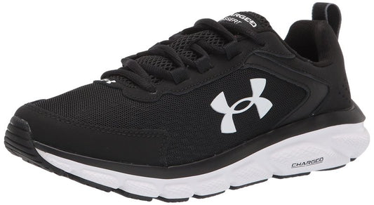 Under Armour Mens Charged Assert 9 CN, Black (001)/White, 11 Medium US