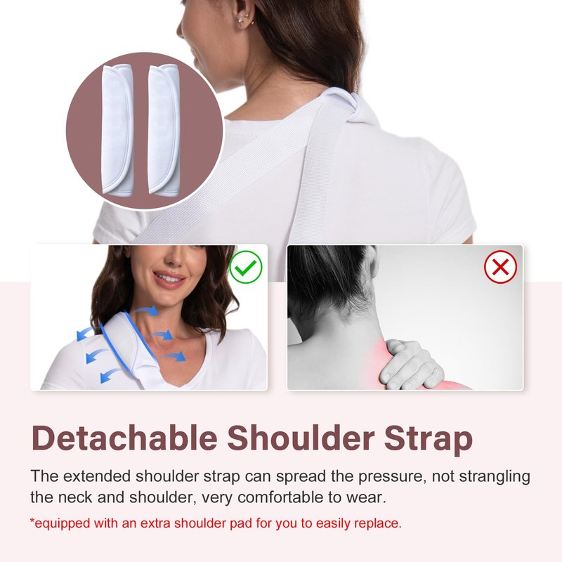 Ledhlth Mesh Print Arm Sling for Broken Arm, Torn Rotator Cuff, Shoulder, Elbow, Wrist Injury, Adult Women (Blue Rose, One Size)
