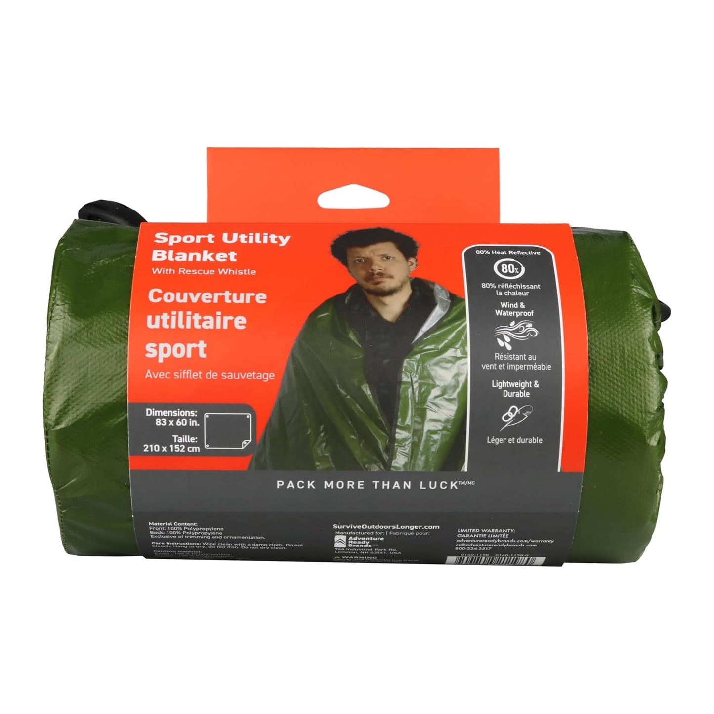 S.O.L. Survive Outdoors Longer SOL Sport Utility Blanket - Green