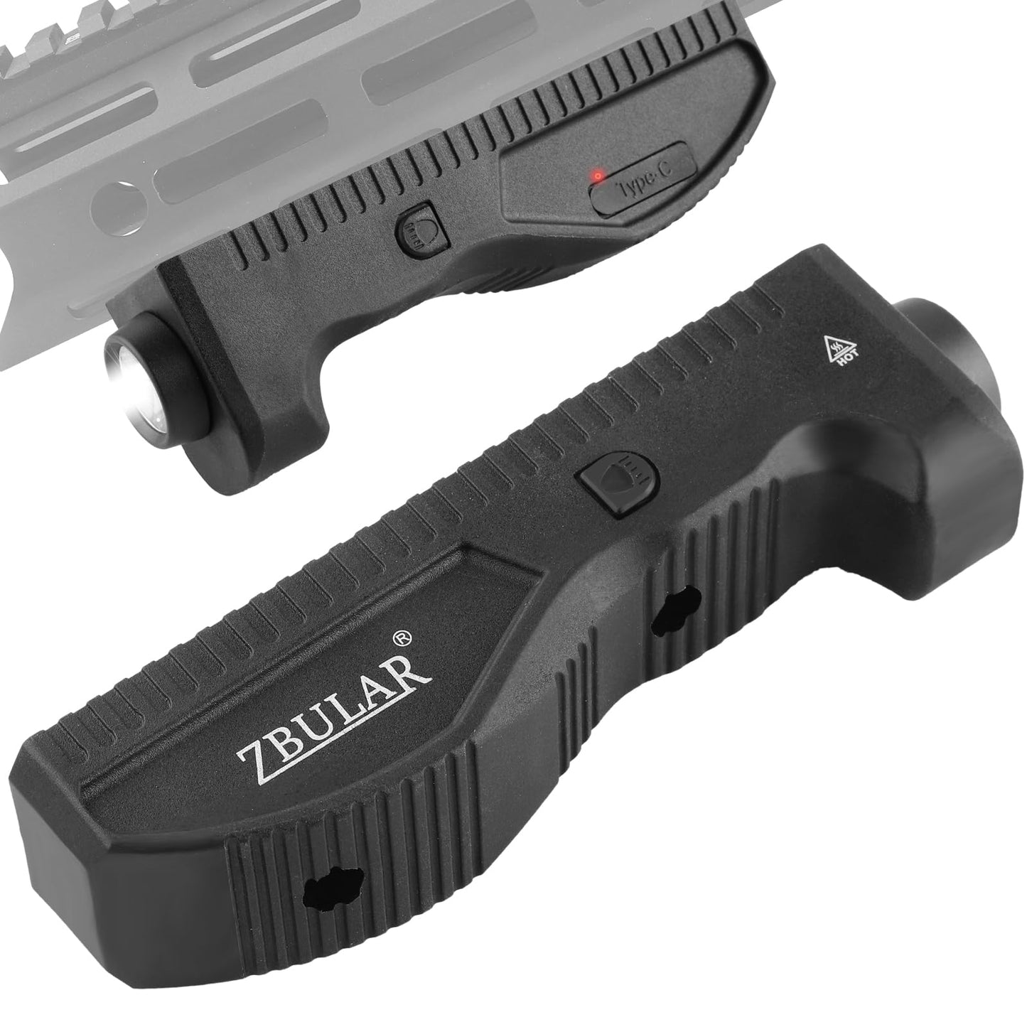 ZBULAR 1450 Lumens Weapon Light, Tactical Flashlight for Rifle,MLOK Mount Weapon Light with Compatible with M-Lok Rail