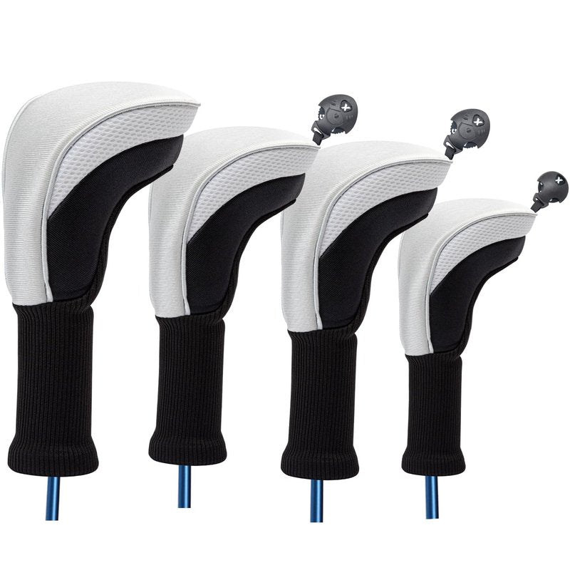 Wood Headcover Golf Club Covers -Driver Headcovers Nylon Head Covers, Designed to Fit All Woods - Golf Accessories,Suitable for Both Men and Women