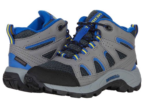Merrell Unisex Kid's OAKCREEK MID LACE WATERPROOF Backpacking Boot, CHARCOAL, 10.5 Medium
