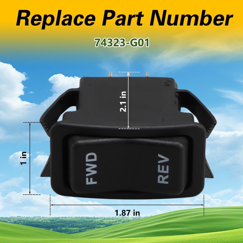 KPALAG Forward Reverse Rocker Switch Compatible with EZGO TXT PDS Electric 2003-up, Electric TXT 2-Current, 4/6-Passenger Shuttle, ST Express, ST Sport Replace#: 74323-G01