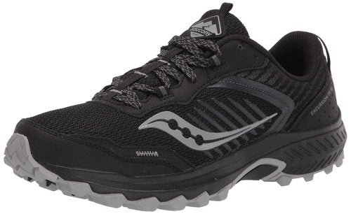 Saucony Men's Excursion Tr15 Trail Running Shoe, Black/Shadow, 10 Wide