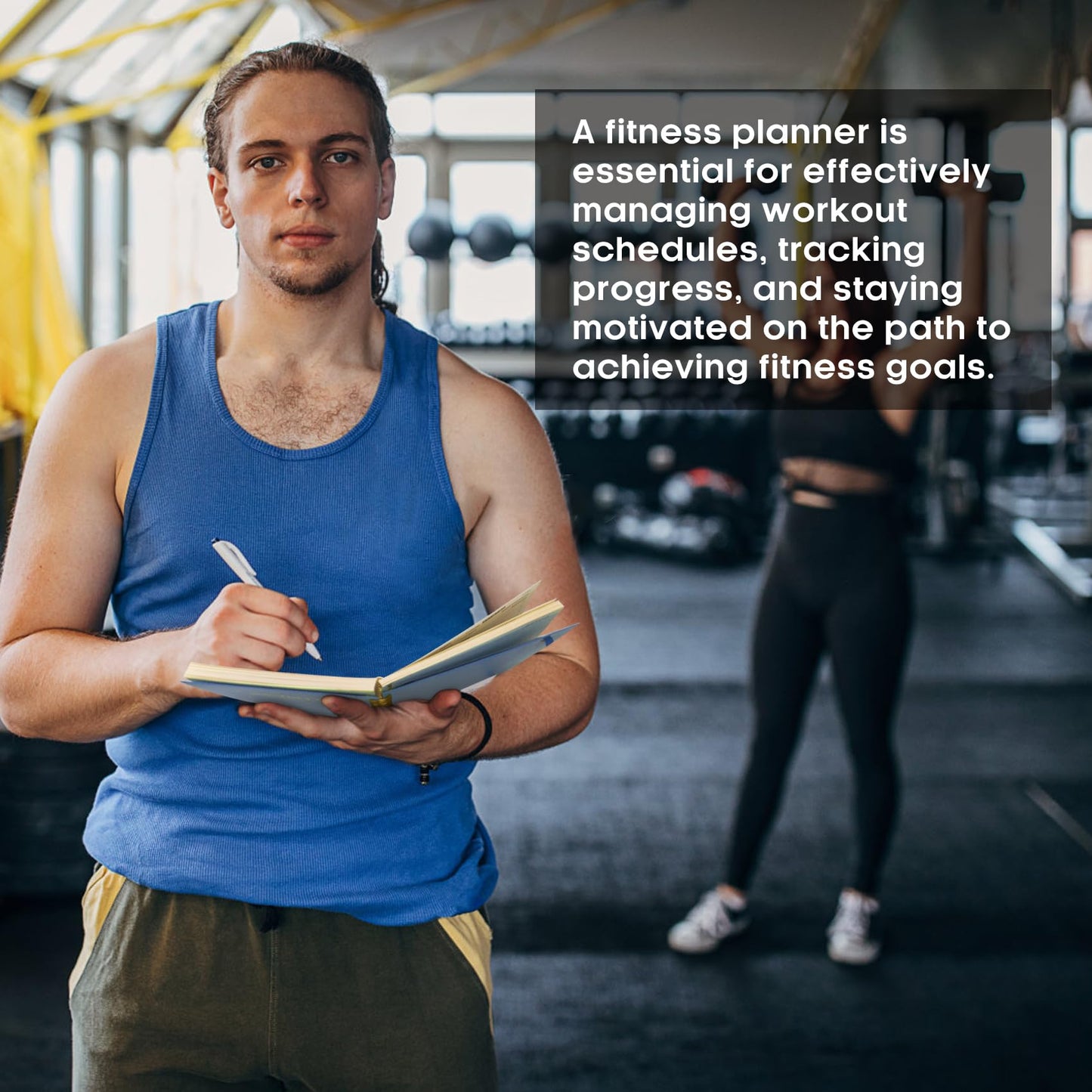 Fitness Workout Journal for Women & Men, A5(5.5" x 8.2") Workout Log Book Planner for Tracking, Progress, and Achieving Your Wellness Goals-Sky Blue