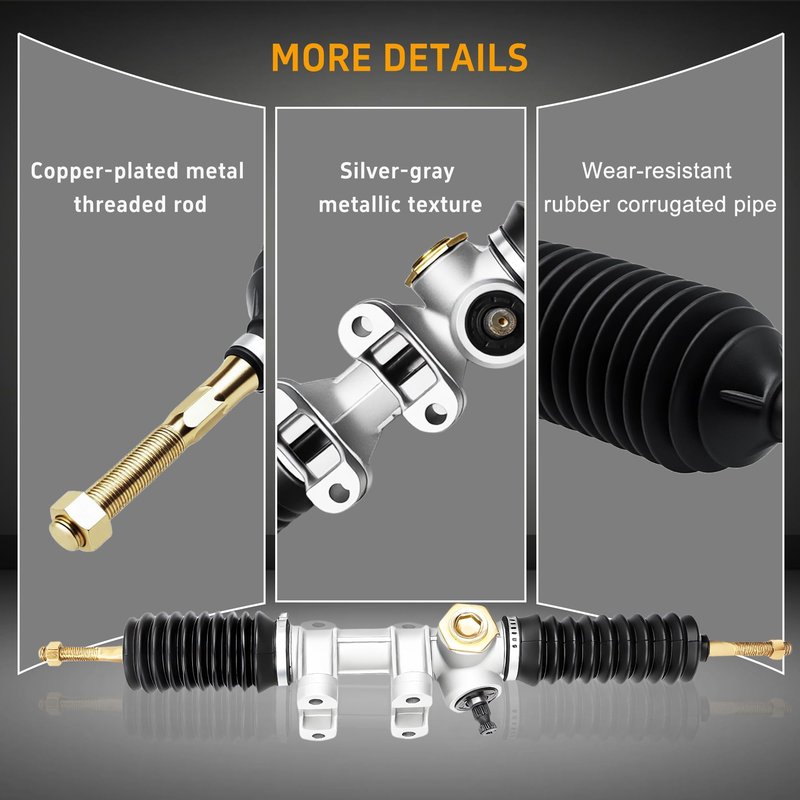 MIXOPOLY Golf Cart Steering Gear Box Assembly Replacement for Yamaha G22 2003-2007 Gas or Electric Models Replace OEM# JU0-F3400-00
