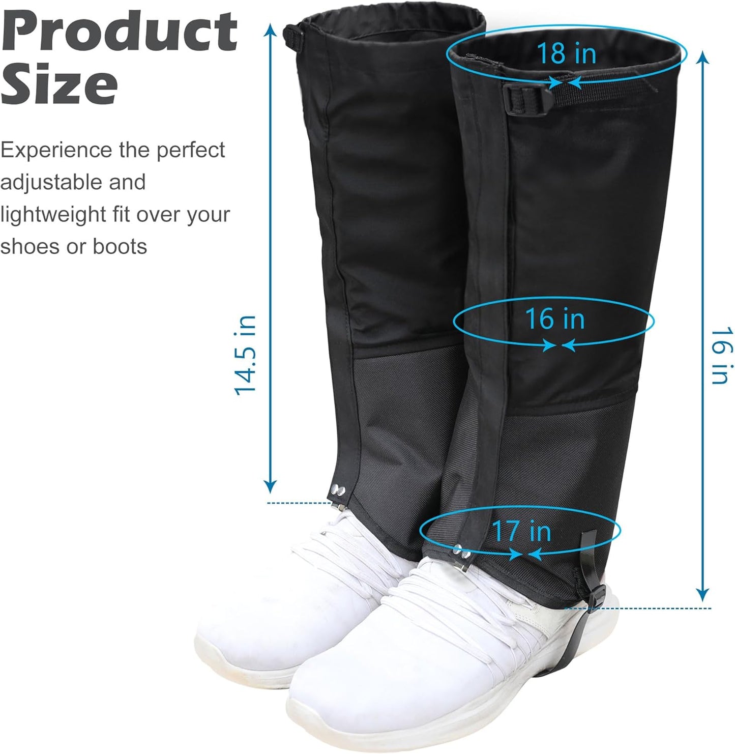 Leg Gaiters for Trimming | Waterproof Adjustable Lawn Care Protection for Men & Women