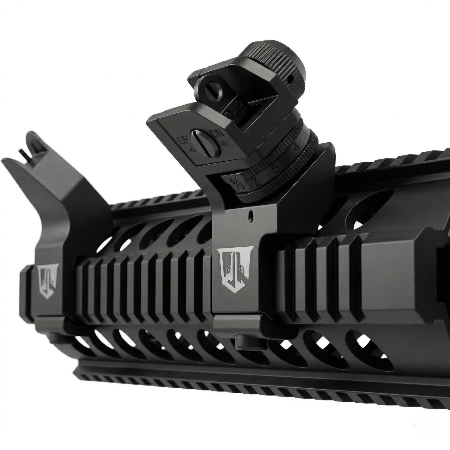 OZARK ARMAMENT 45 Degree Offset Iron Sights - Canted Iron Sights - 45 Degree Sights Works for Right & Left Hand Offset Iron Sights 45 Degree Backup Sights - 45 Degree Offset Sights - Fixed Iron Sights