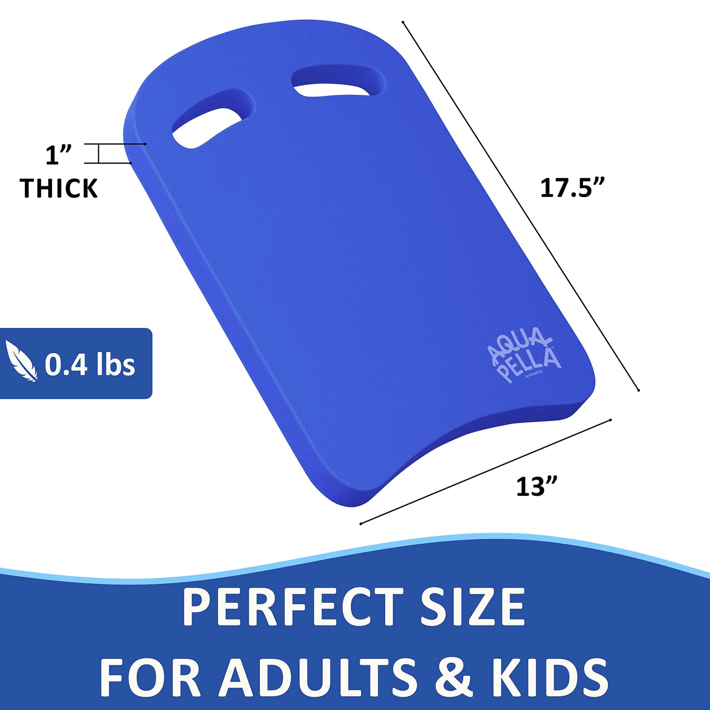 VIAHART Swimming Kickboard - One Size Fits All - A Great Training Aid for Children and Adults (Purple)