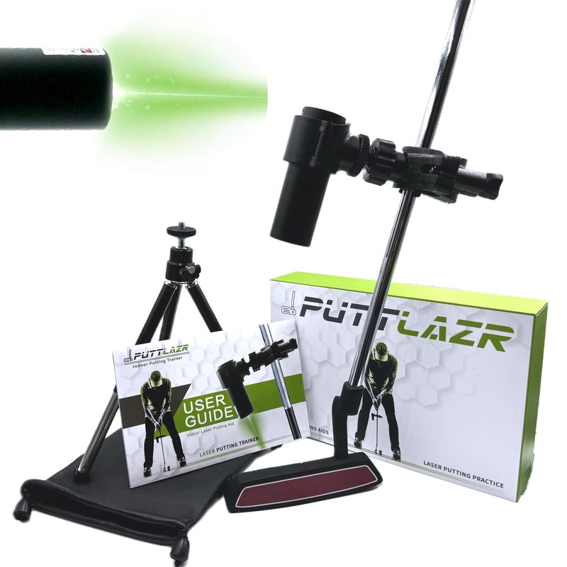 Indoor Golf Training Aid, Green Line Golf Putting Trainer for Perfect Alignment Tool, Ideal Gift for Men