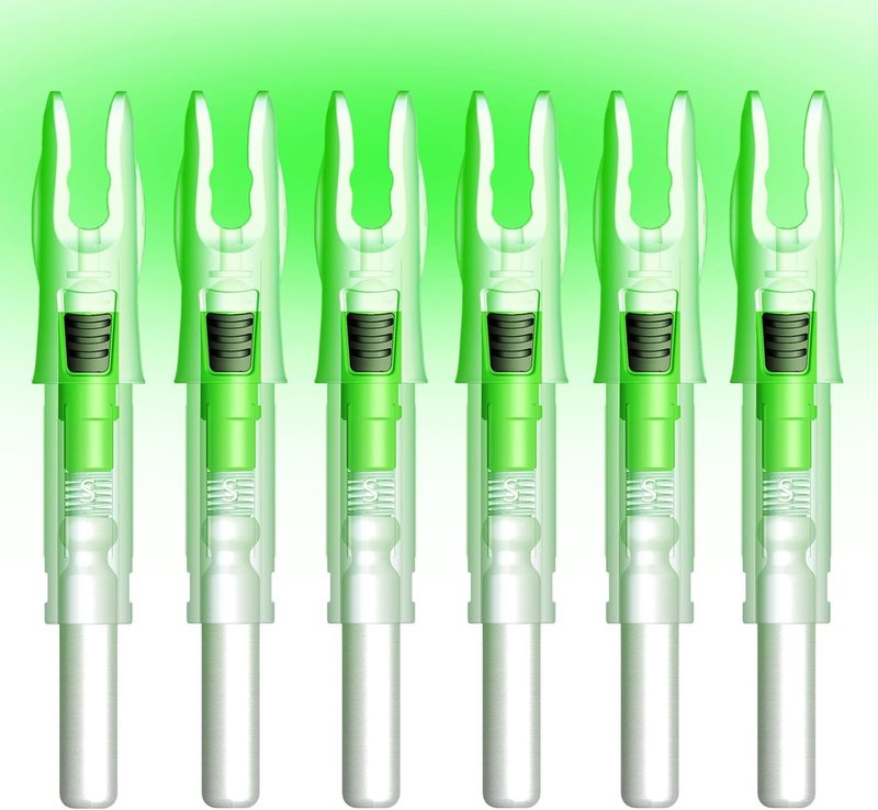 Lighted Nocks for Arrows - 6PCS with ON/OFF Switch | Fits 165G, 204X, 233H, 244S, 246GT