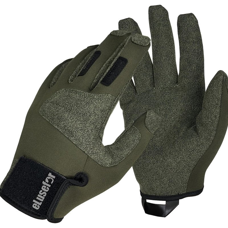 eLusefor Natural Tactile Shooting Glove: Seamless Wrap-Fingers Design,360°Touchscreen Freedom,Customizable Badge|Tactical,Police,Patrol,Law Enforcement Gloves for Men