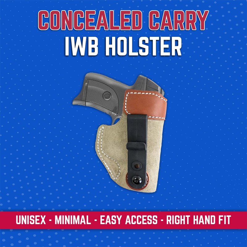 DeSantis Sof-Tuck IWB Holster- IWB Holster, Conceal Carry Gun Holster, Compact Holster, Compatible with Ruger LC9, EC9S, Kahr P45, PM45, Taurus 709 SLIM, S/A XDS MOD 2 3.3"" - Right Hand Draw, Tan