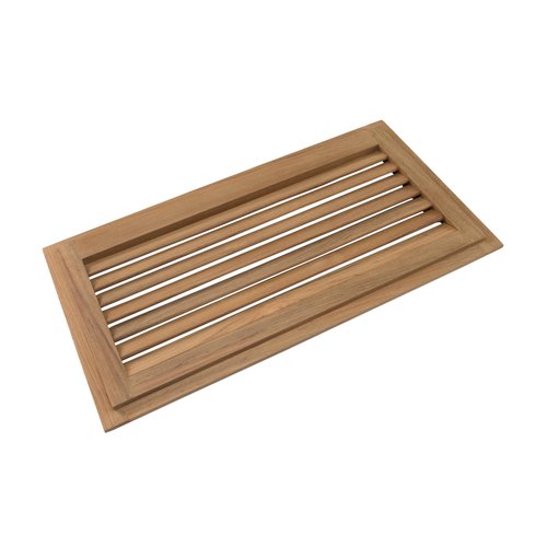 Whitecap Teak Louvered Insert for Cutout, 17 x 8 3/8"