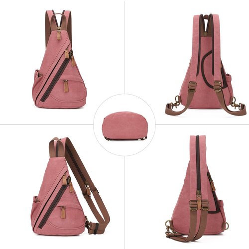 KL928 Sling Bag - Small Crossbody Backpack Shoulder Casual Daypack Rucksack for Men Women