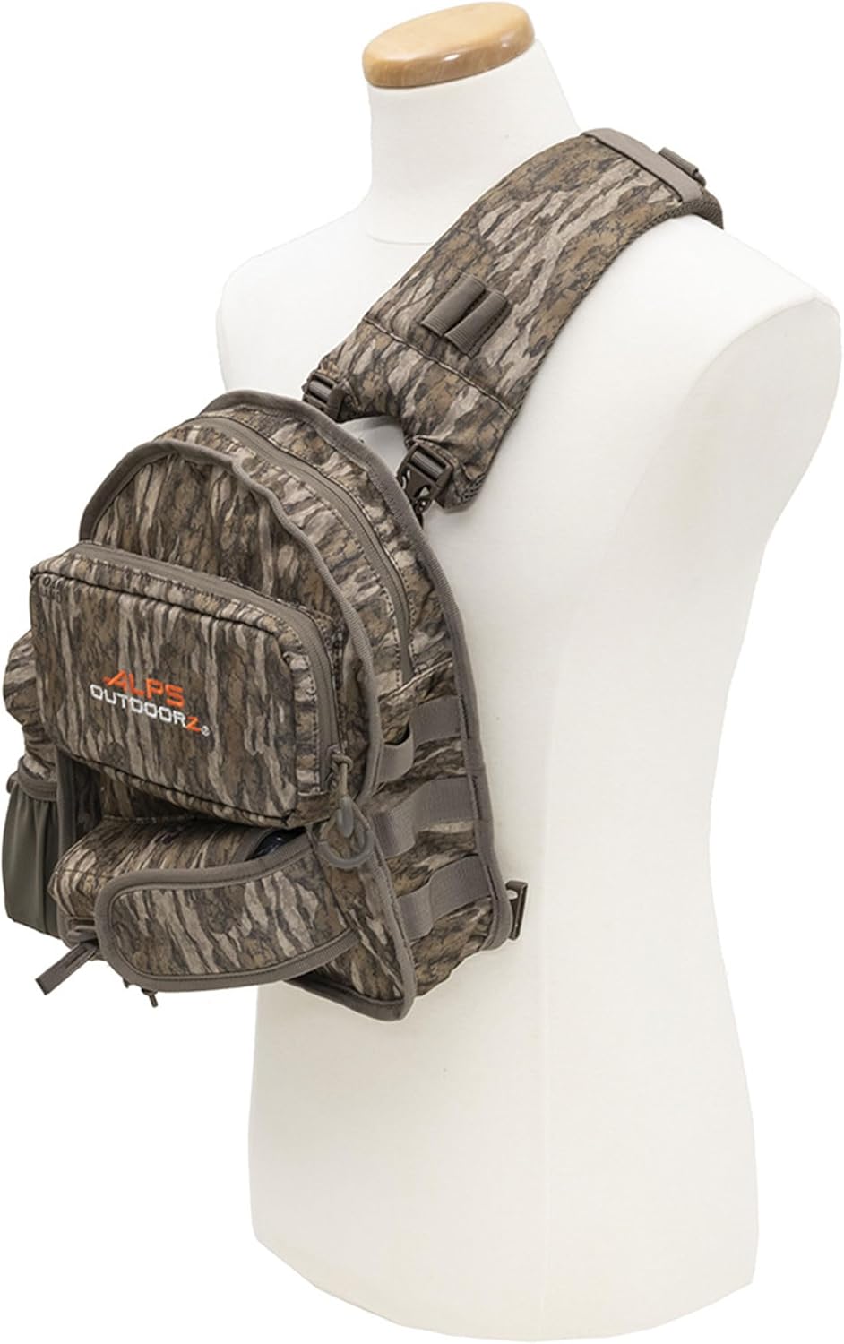 ALPS OutdoorZ Ambush Crossbody Sling Bag - Lightweight Hunting Pack with Ambidextrous Strap | Mossy Oak Bottomland